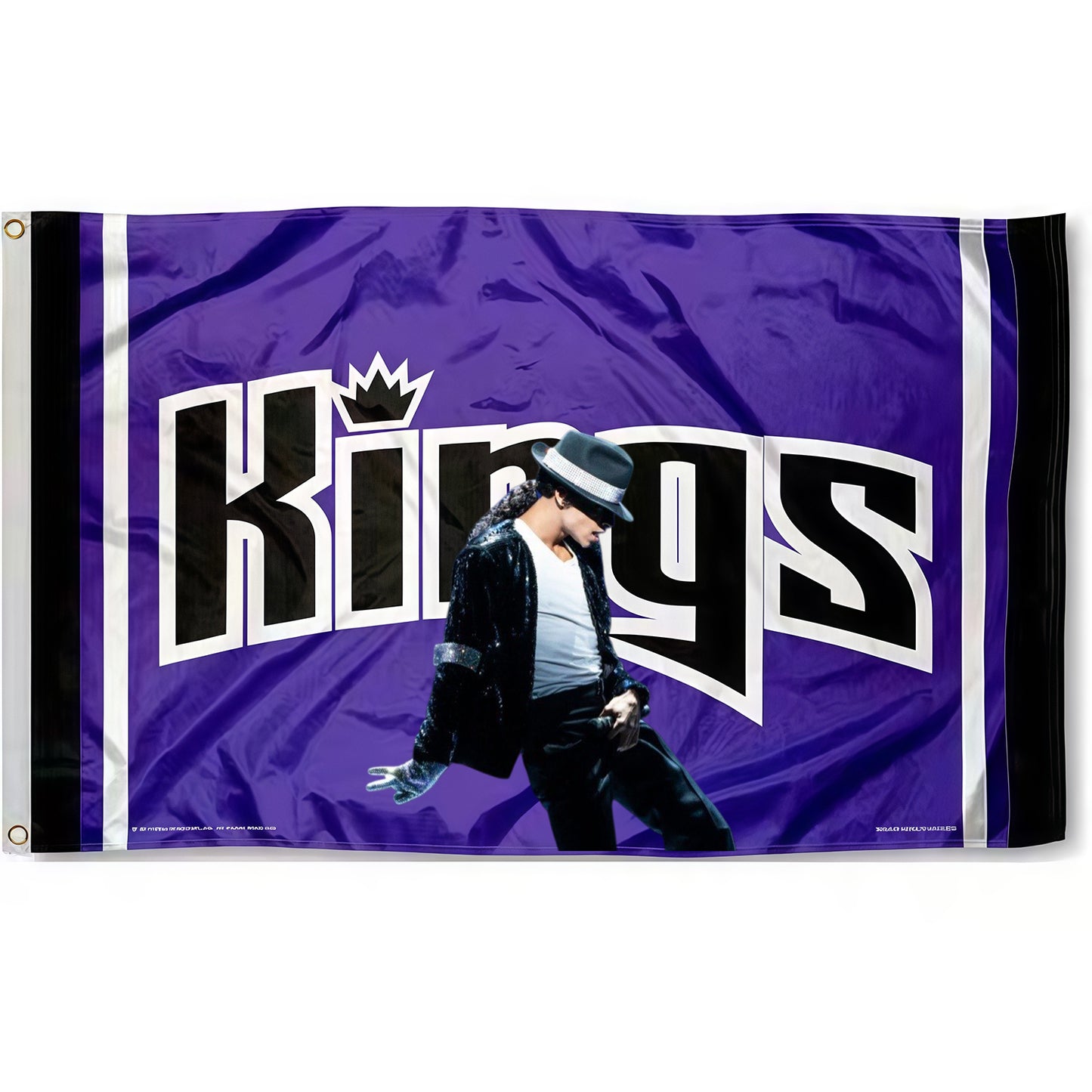 Michael Jackson X Sacramento Kings Classic Flag Custom Image
