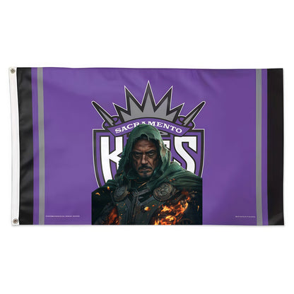 Doctor Doom X Sacramento Kings Logo Flag Custom Image