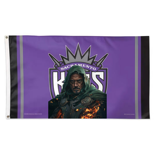Doctor Doom X Sacramento Kings Logo Flag Custom Image