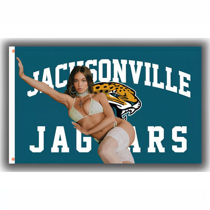 Sydney Sweeney X Jacksonville Jaguars Classic Flag Custom Image