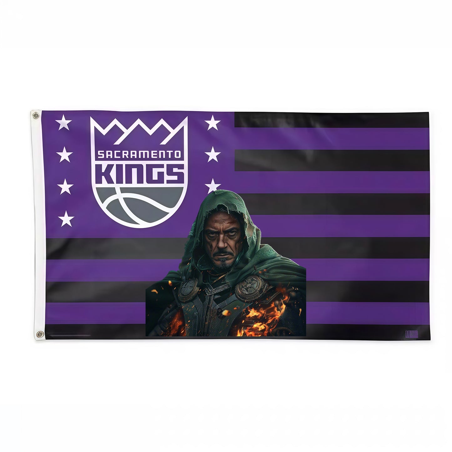 Doctor Doom X Sacramento Kings Vintage Flag Custom Image