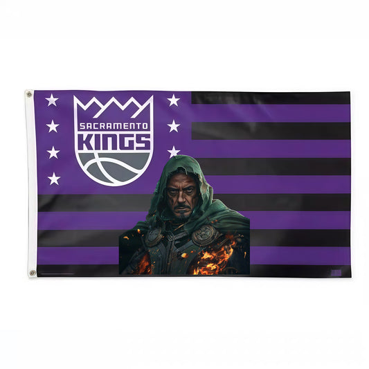 Doctor Doom X Sacramento Kings Vintage Flag Custom Image