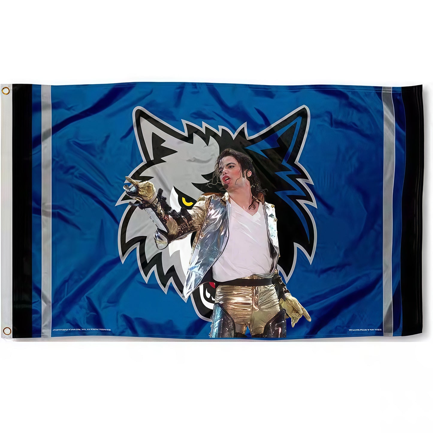 Michael Jackson X Minnesota Timberwolves Classic Flag Custom Image