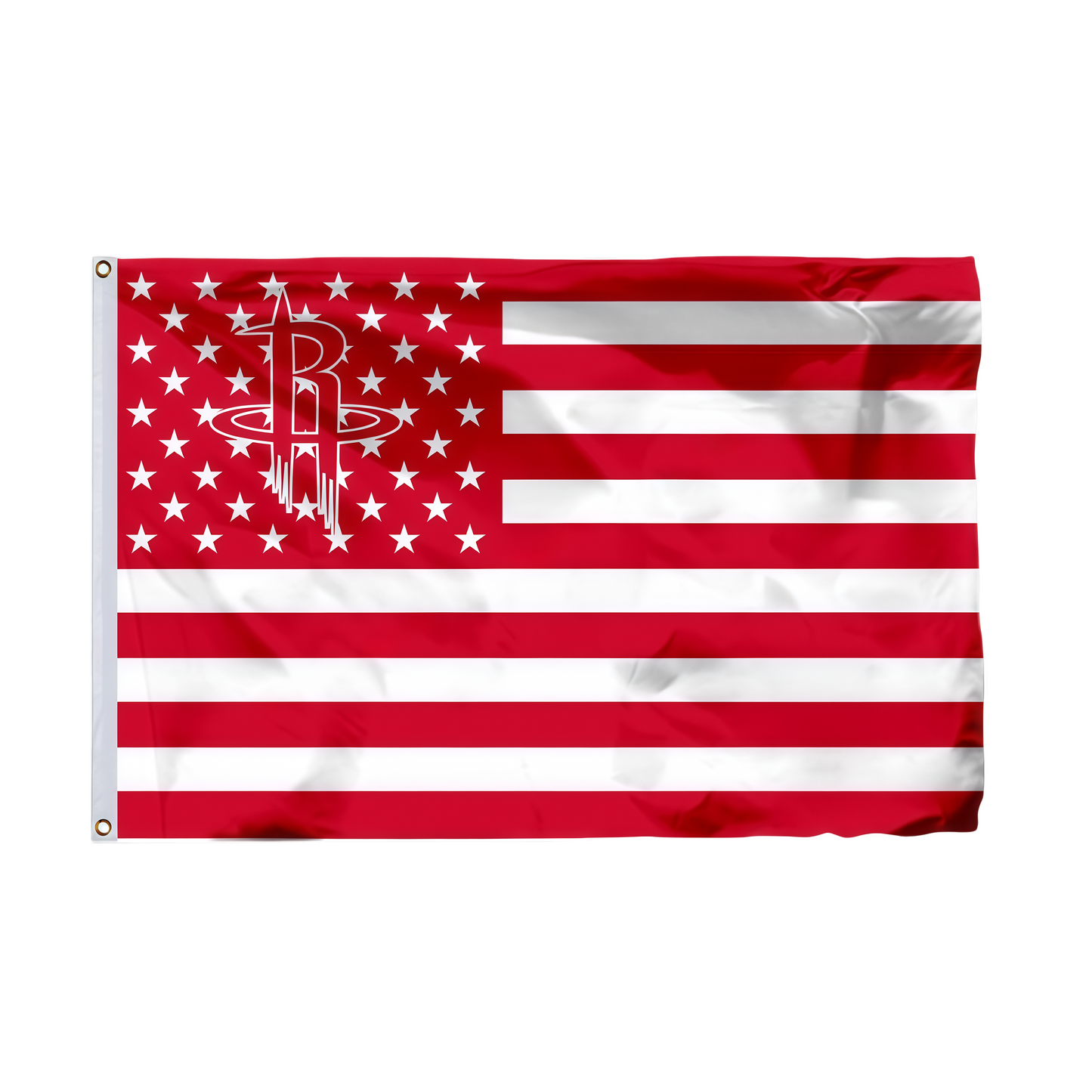Houston Rockets Interstices Flag Custom Image