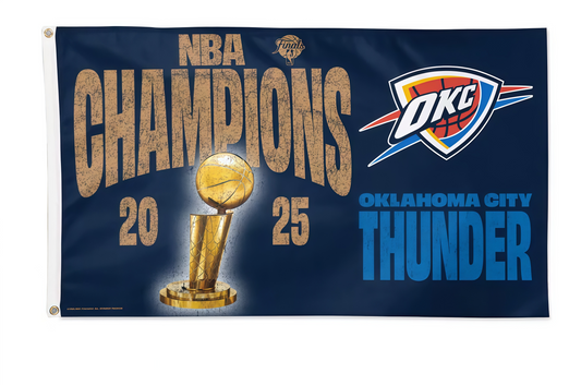 Oklahoma City Thunder Champion Flag Custom Image