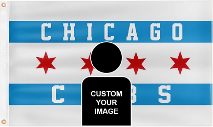 Chicago Cubs Vintage Flag Custom Image