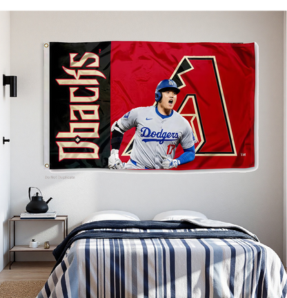Arizona Diamondbacks Flag Custom Image