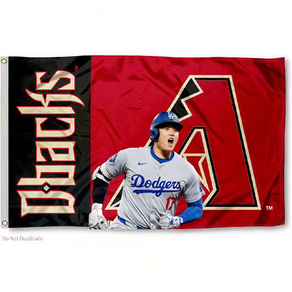 Arizona Diamondbacks Flag Custom Image