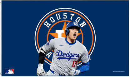 Houston Astros Black Flag Custom Image