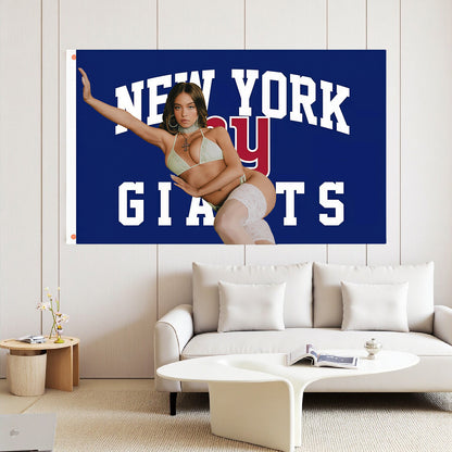 New York Giants Blue flag Custom Image