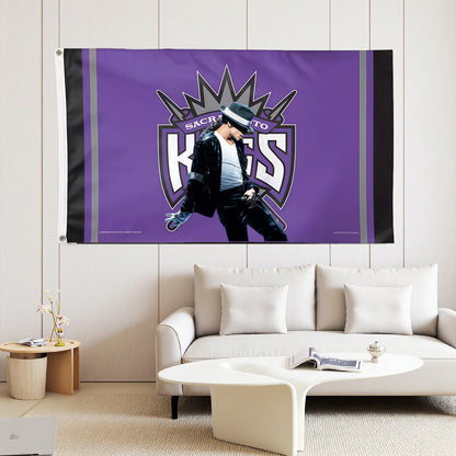 Sacramento Kings Purple Flag Custom Image
