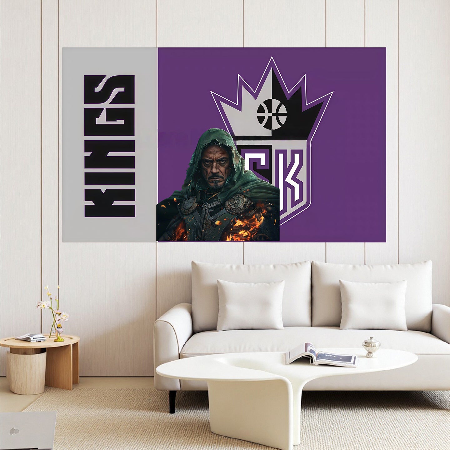 Doctor Doom X Sacramento Kings Retro Flag Custom Image