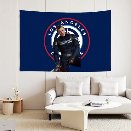 Los Angeles Clippers Blue Flag Custom Image