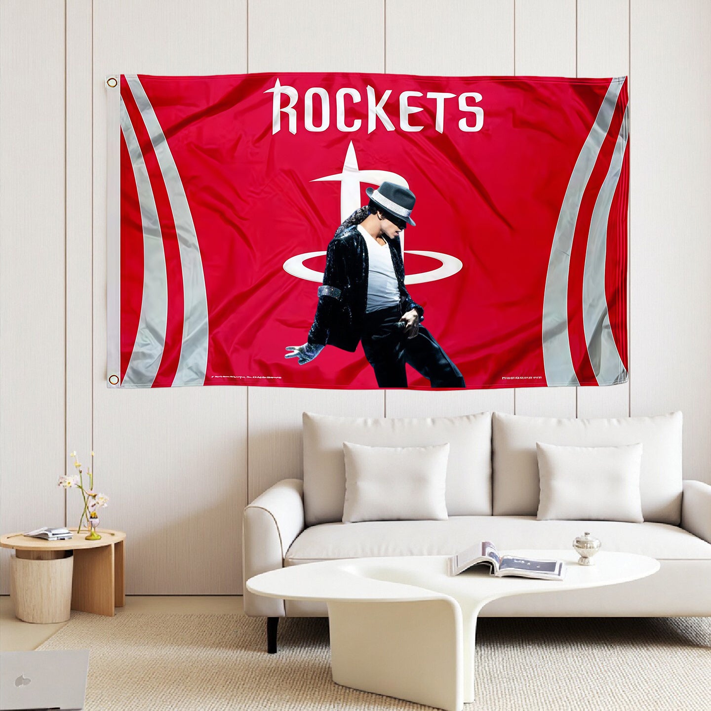 Houston Rockets Red Flag Custom Image