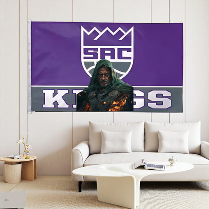 Doctor Doom X Sacramento Kings Moden Flag Custom Image