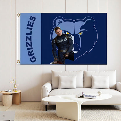 Memphis Grizzlies Original Flag Custom Image