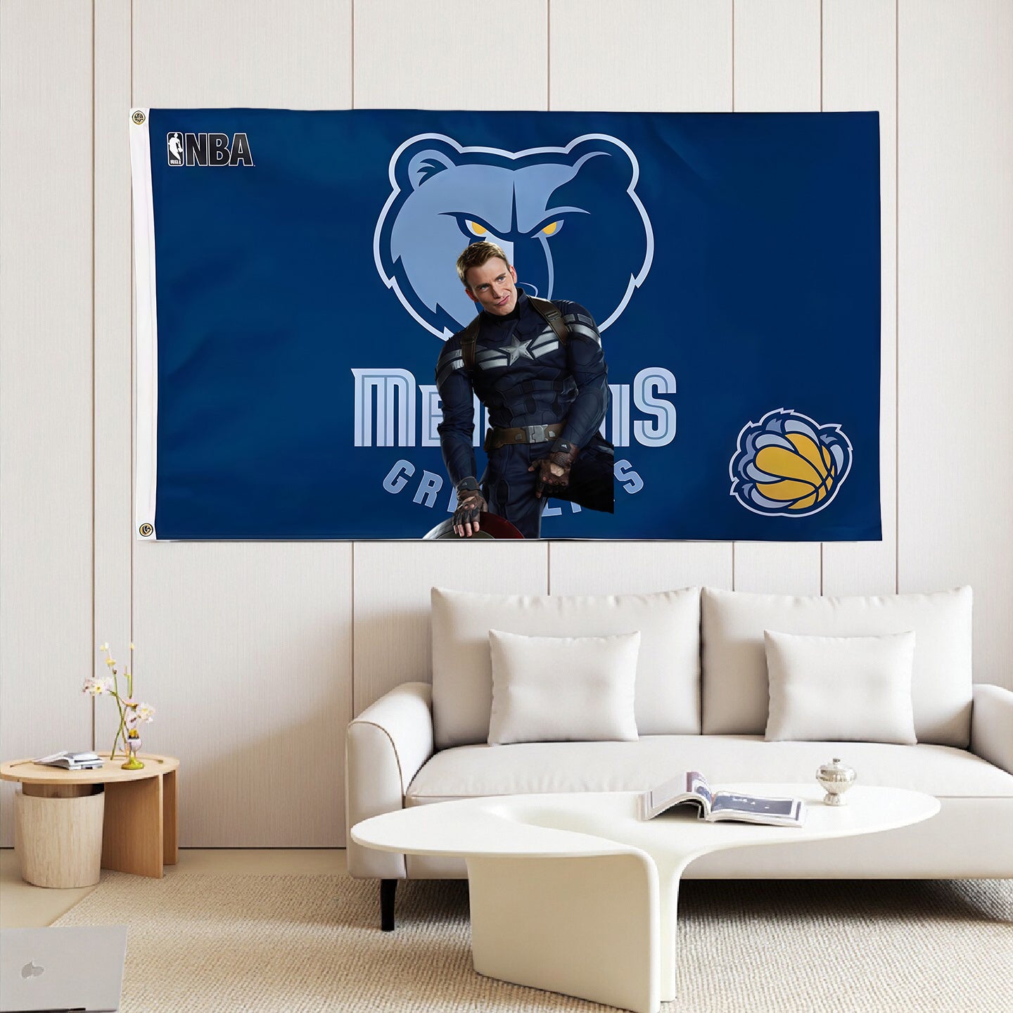 Memphis Grizzlies Vintage Flag Custom Image