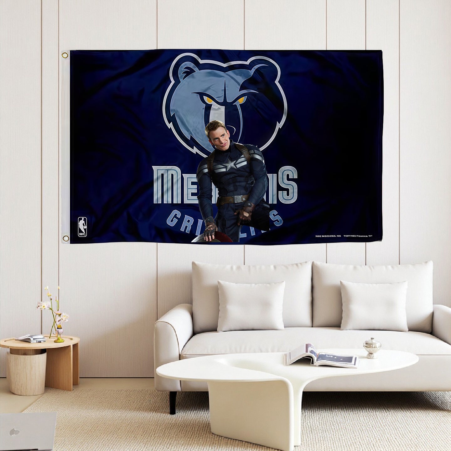 Memphis Grizzlies Retro Flag Custom Image
