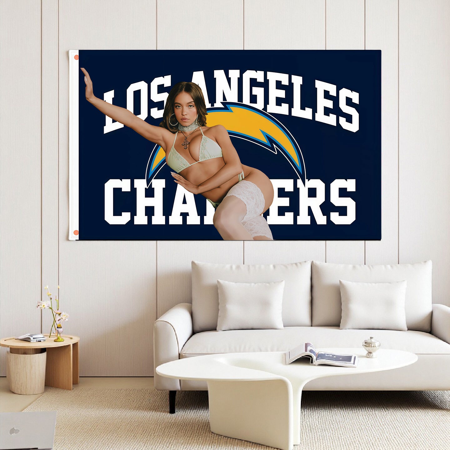 Los Angeles Chargers Classic Flag Custom Image