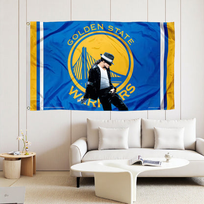 Golden State Warriors Blue Flag Custom Image