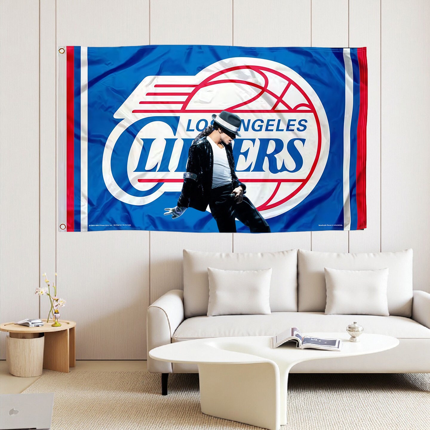 Los Angeles Clippers Blue Flag Custom Image