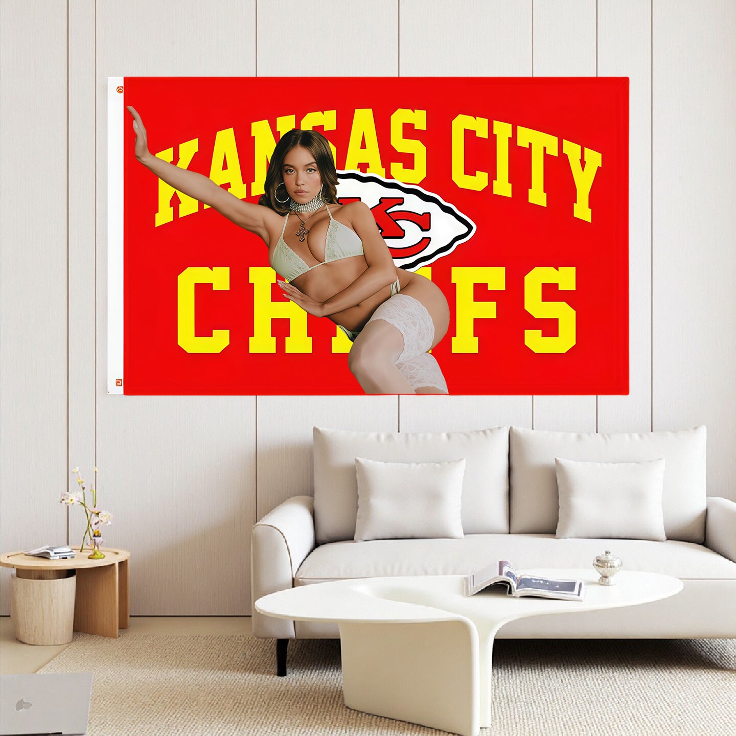 Kansas City Chiefs Orange Flag Custom Image