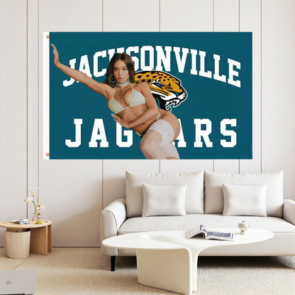 Jacksonville Jaguars Classic Flag Custom Image