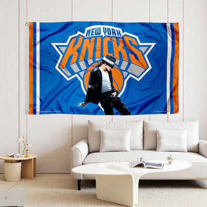 New York Knicks Blue Flag Custom Image