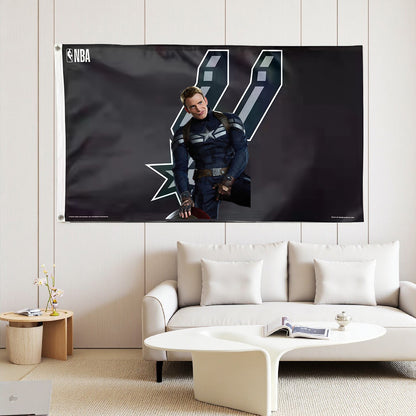 San Antonio Spurs Classic Flag Custom Image