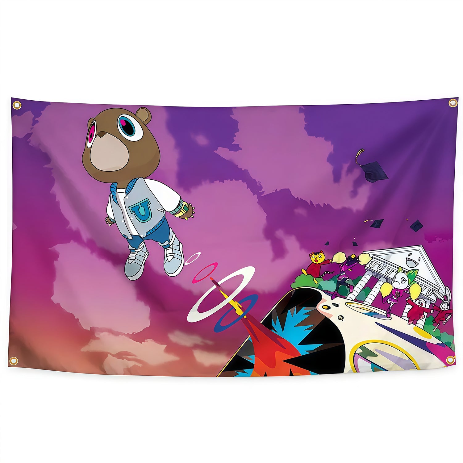 Az Rapper Flag KW Graduate Music Tapestry Rapper Flag Custom Image – Yankeemake