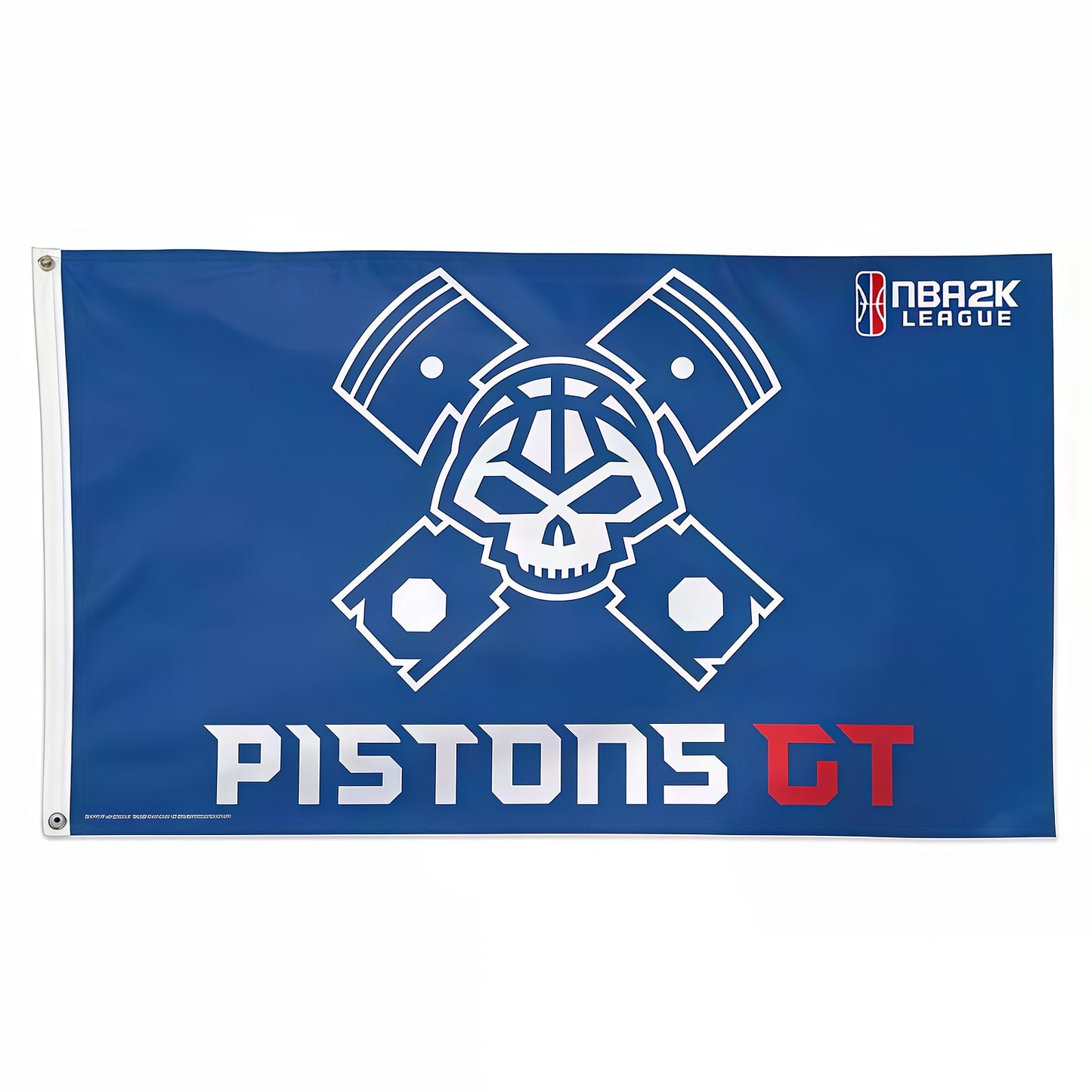 Detroit Pistons Blue Flag Custom Image