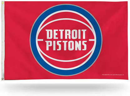 Detroit Pistons Red Flag Custom Image