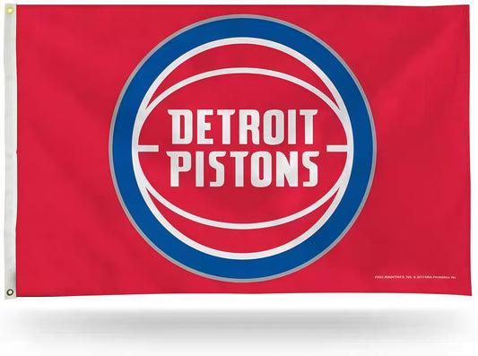 Detroit Pistons Red Flag Custom Image