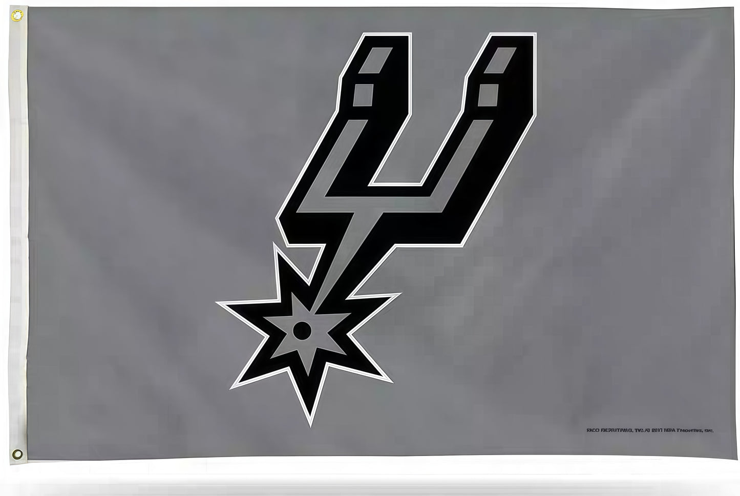 San Antonio Spurs Grey Flag Custom Image