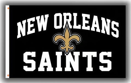 New Orleans Saints Black flag Custom Image