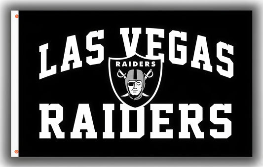 Las Vegas Raiders Black Flag Custom Image