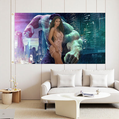 Hulk Flag Custom Image