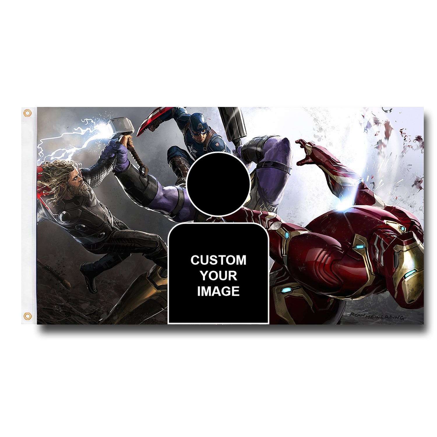 Thanos Flag Custom Image