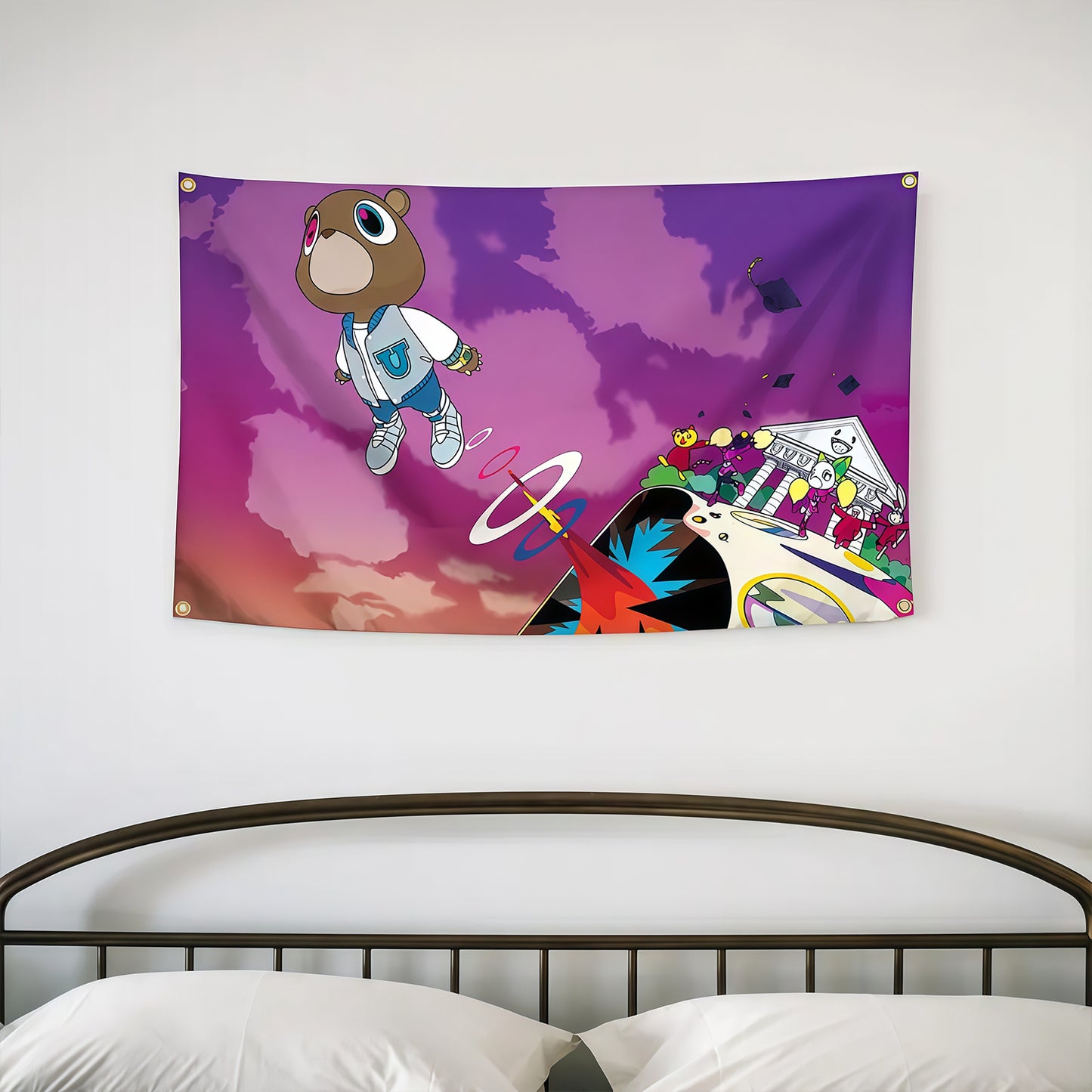 KW Graduate Music Tapestry Rapper Flag Custom Image