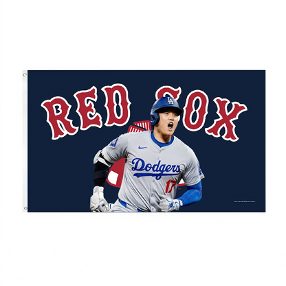 Boston Red Sox Vintage Flag Custom Image