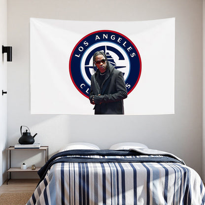 Los Angeles Clippers White Flag Custom Image