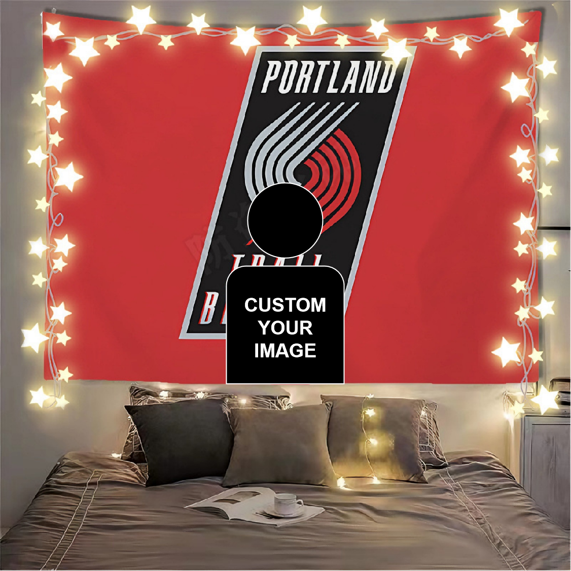 Portland Trail Blazers Flag Custom Image