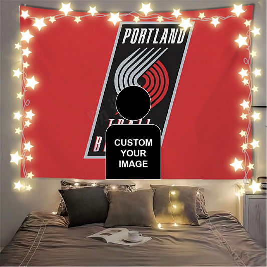 Portland Trail Blazers Flag Custom Image
