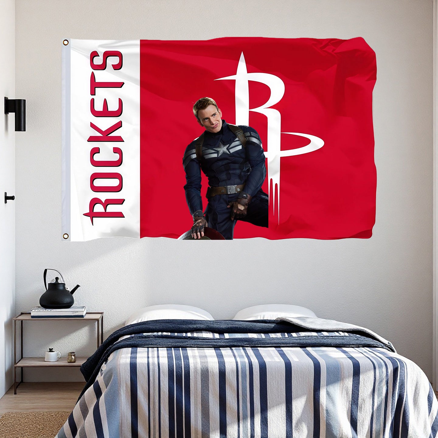 Houston Rockets Vintage Flag Custom Image