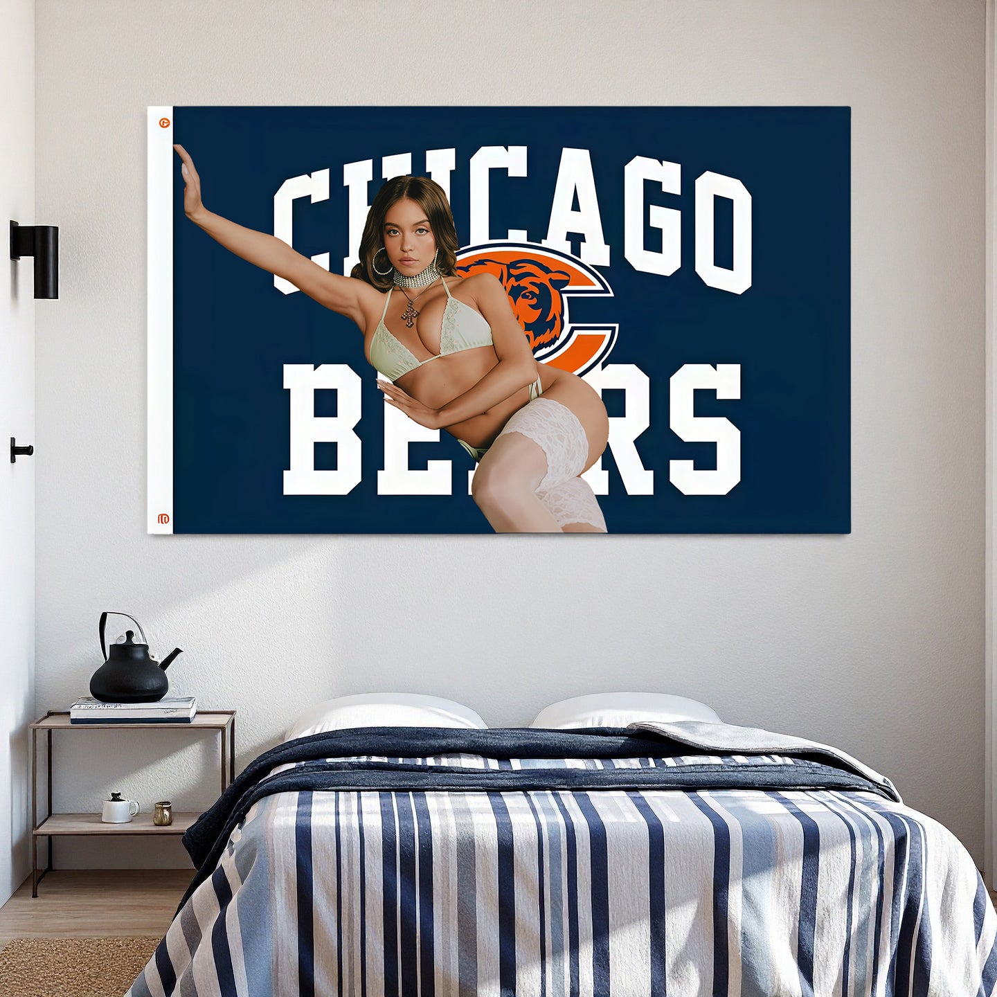 Sydney Sweeney X Chicago Bears Classic Flag Custom Image