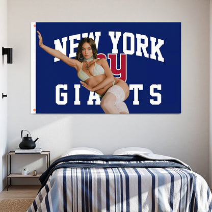 New York Giants Blue flag Custom Image