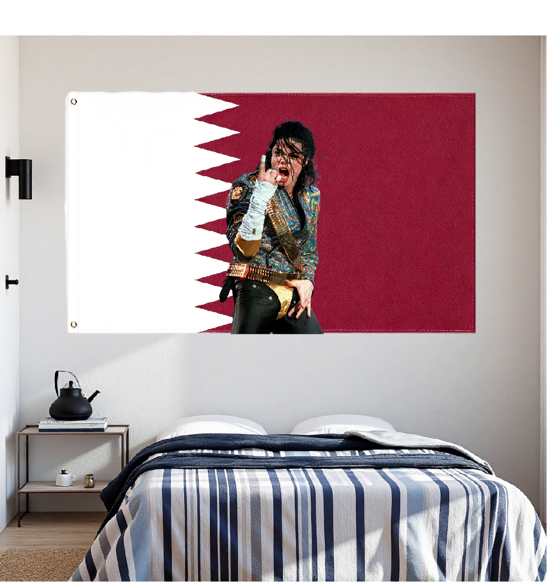 Qatar Flag Custom Image