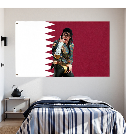 Qatar Flag Custom Image