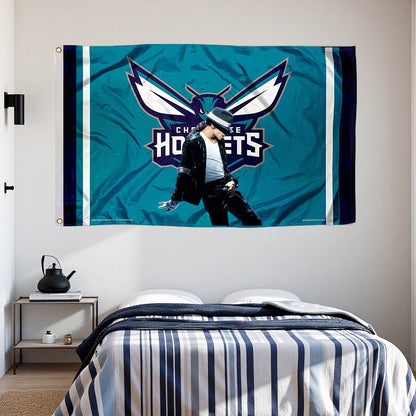 Michael Jackson X Charlotte Hornets Classic Flag Custom Image