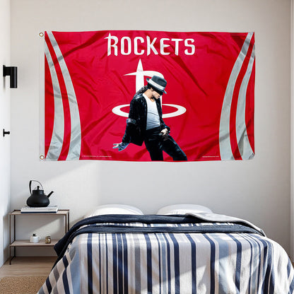 Houston Rockets Red Flag Custom Image